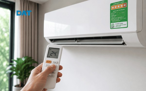 Nhãn năng lượng cung cấp thông tin về công suất và hiệu suất sử dụng điện, giúp người dùng ước tính điện năng tiêu thụ của điều hòa